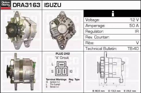 Remy DRA3163 - Alternator www.molydon.hr