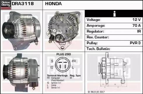 Remy DRA3118 - Alternator www.molydon.hr