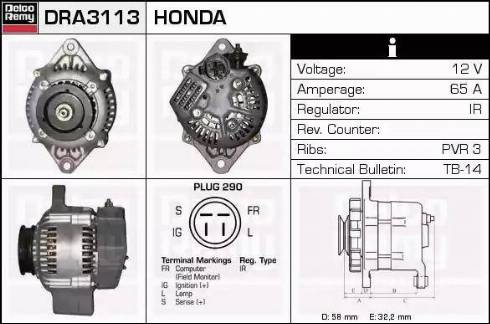 Remy DRA3113 - Alternator www.molydon.hr