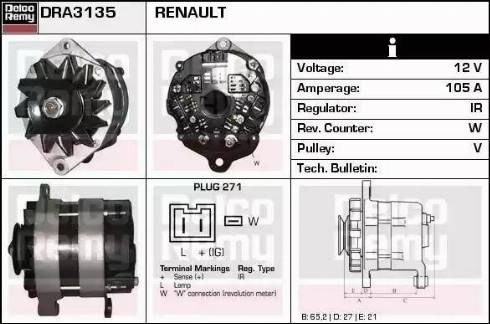 Remy DRA3135 - Alternator www.molydon.hr