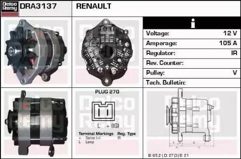 Remy DRA3137 - Alternator www.molydon.hr