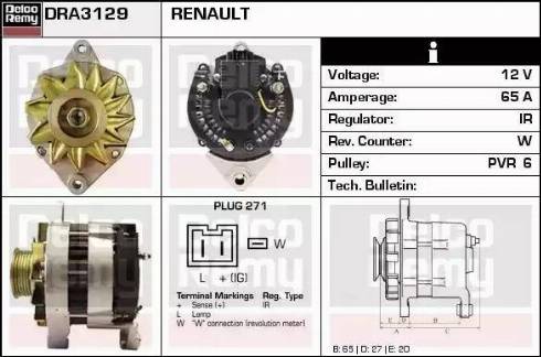 Remy DRA3129 - Alternator www.molydon.hr