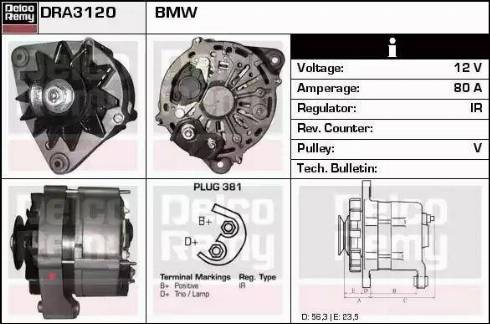 Remy DRA3120 - Alternator www.molydon.hr