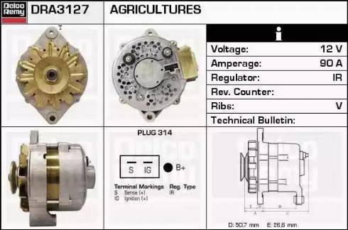 Remy DRA3127 - Alternator www.molydon.hr