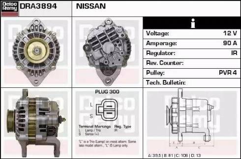 Remy DRA3894 - Alternator www.molydon.hr