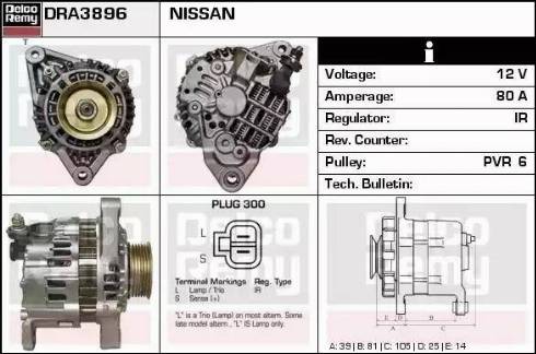 Remy DRA3896 - Alternator www.molydon.hr