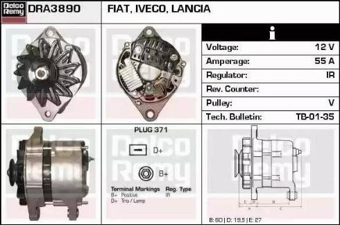 Remy DRA3890 - Alternator www.molydon.hr