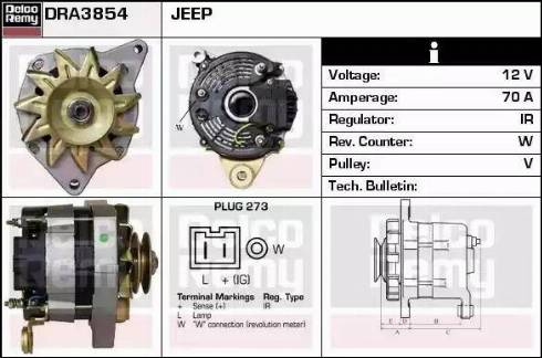 Remy DRA3854 - Alternator www.molydon.hr