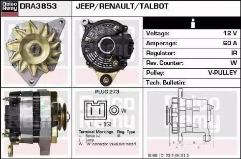 Remy DRA3853 - Alternator www.molydon.hr