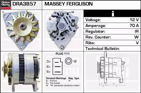 Remy DRA3857 - Alternator www.molydon.hr