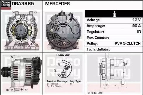 Remy DRA3865 - Alternator www.molydon.hr