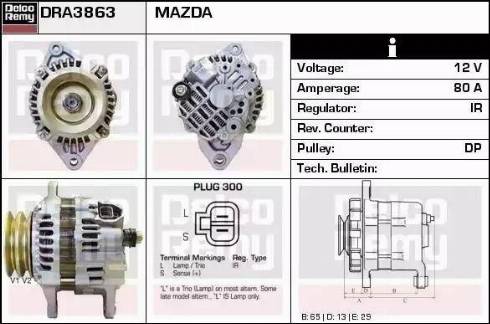 Remy DRA3863 - Alternator www.molydon.hr