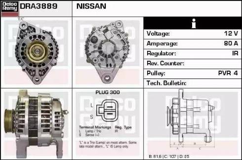 Remy DRA3889 - Alternator www.molydon.hr