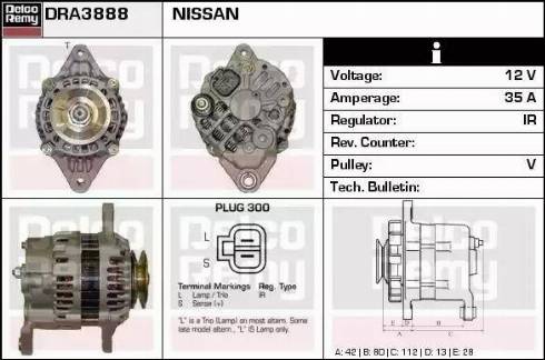 Remy DRA3888 - Alternator www.molydon.hr