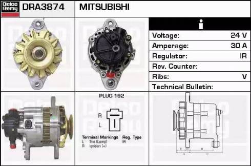 Remy DRA3874 - Alternator www.molydon.hr