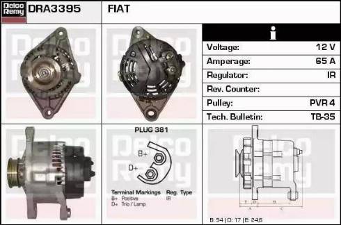 Remy DRA3395 - Alternator www.molydon.hr