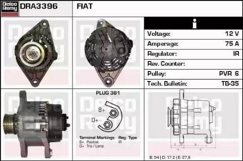 Remy DRA3396 - Alternator www.molydon.hr