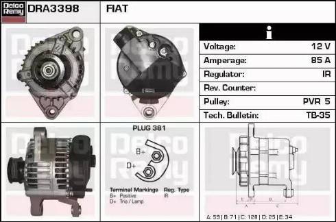 Remy DRA3398 - Alternator www.molydon.hr