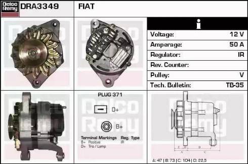 Remy DRA3349 - Alternator www.molydon.hr