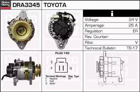 Remy DRA3345 - Alternator www.molydon.hr