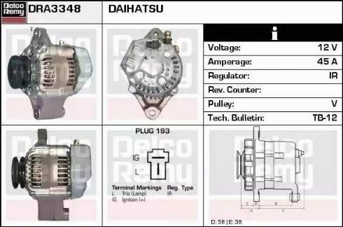 Remy DRA3348 - Alternator www.molydon.hr