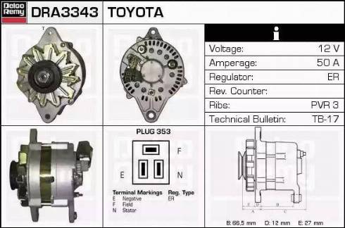 Remy DRA3343 - Alternator www.molydon.hr