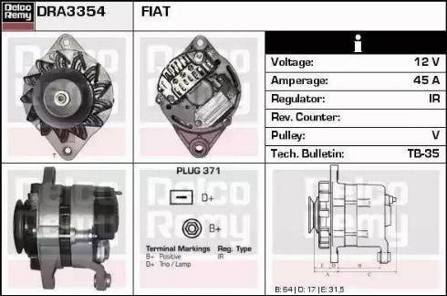 Remy DRA3354 - Alternator www.molydon.hr