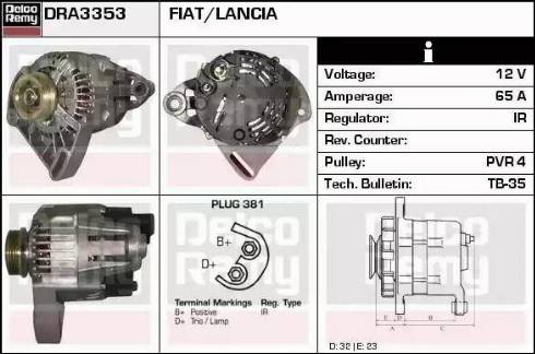 Remy DRA3353 - Alternator www.molydon.hr