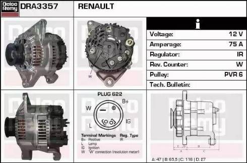 Remy DRA3357 - Alternator www.molydon.hr