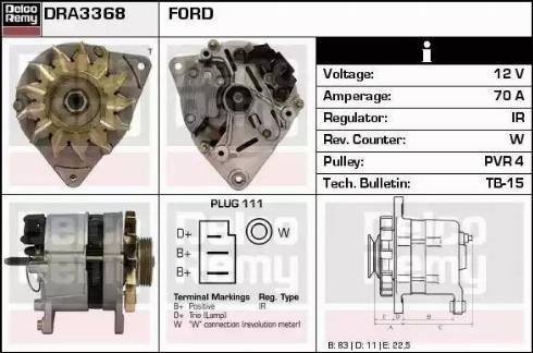 Remy DRA3368 - Alternator www.molydon.hr