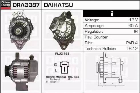 Remy DRA3387 - Alternator www.molydon.hr