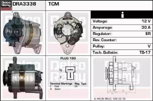 Remy DRA3338 - Alternator www.molydon.hr