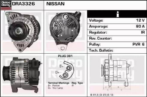 Remy DRA3326 - Alternator www.molydon.hr