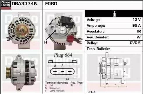 Remy DRA3374N - Alternator www.molydon.hr