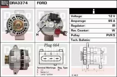 Remy DRA3374 - Alternator www.molydon.hr