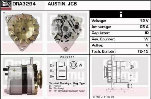 Remy DRA3294 - Alternator www.molydon.hr