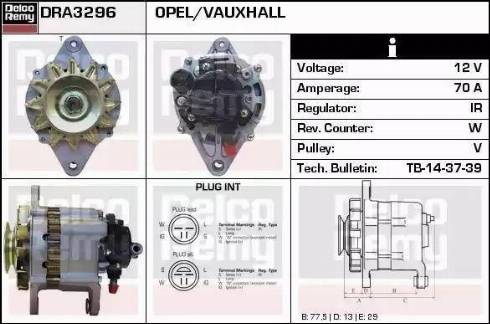 Remy DRA3296 - Alternator www.molydon.hr