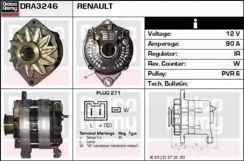 Remy DRA3246 - Alternator www.molydon.hr