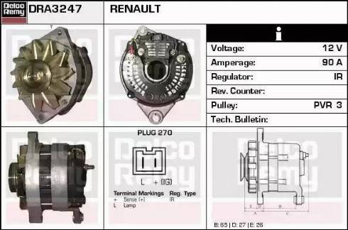 Remy DRA3247 - Alternator www.molydon.hr