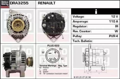 Remy DRA3255 - Alternator www.molydon.hr