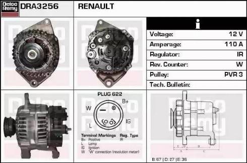 Remy DRA3256 - Alternator www.molydon.hr