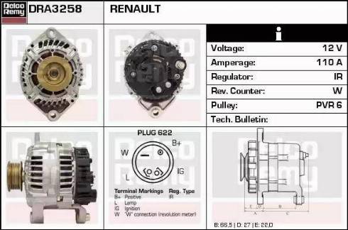 Remy DRA3258 - Alternator www.molydon.hr