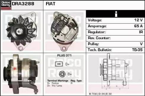 Remy DRA3288 - Alternator www.molydon.hr