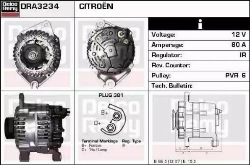 Remy DRA3234 - Alternator www.molydon.hr