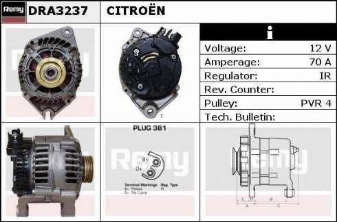 Remy DRA3237 - Alternator www.molydon.hr