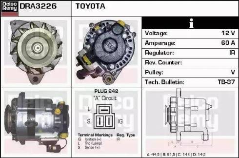 Remy DRA3226 - Alternator www.molydon.hr