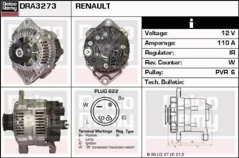 Remy DRA3273 - Alternator www.molydon.hr