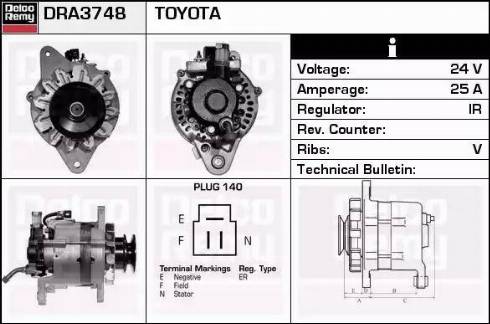 Remy DRA3748 - Alternator www.molydon.hr