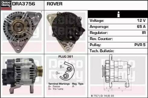 Remy DRA3756 - Alternator www.molydon.hr