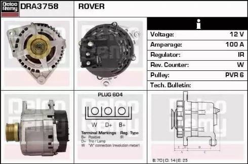 Remy DRA3758 - Alternator www.molydon.hr